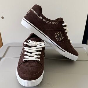 Brown and White Men's Sneakers